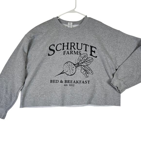 The Office Other - The Office Schrute Farms Cropped Crewneck Sweatshirt Unisex XL 0739